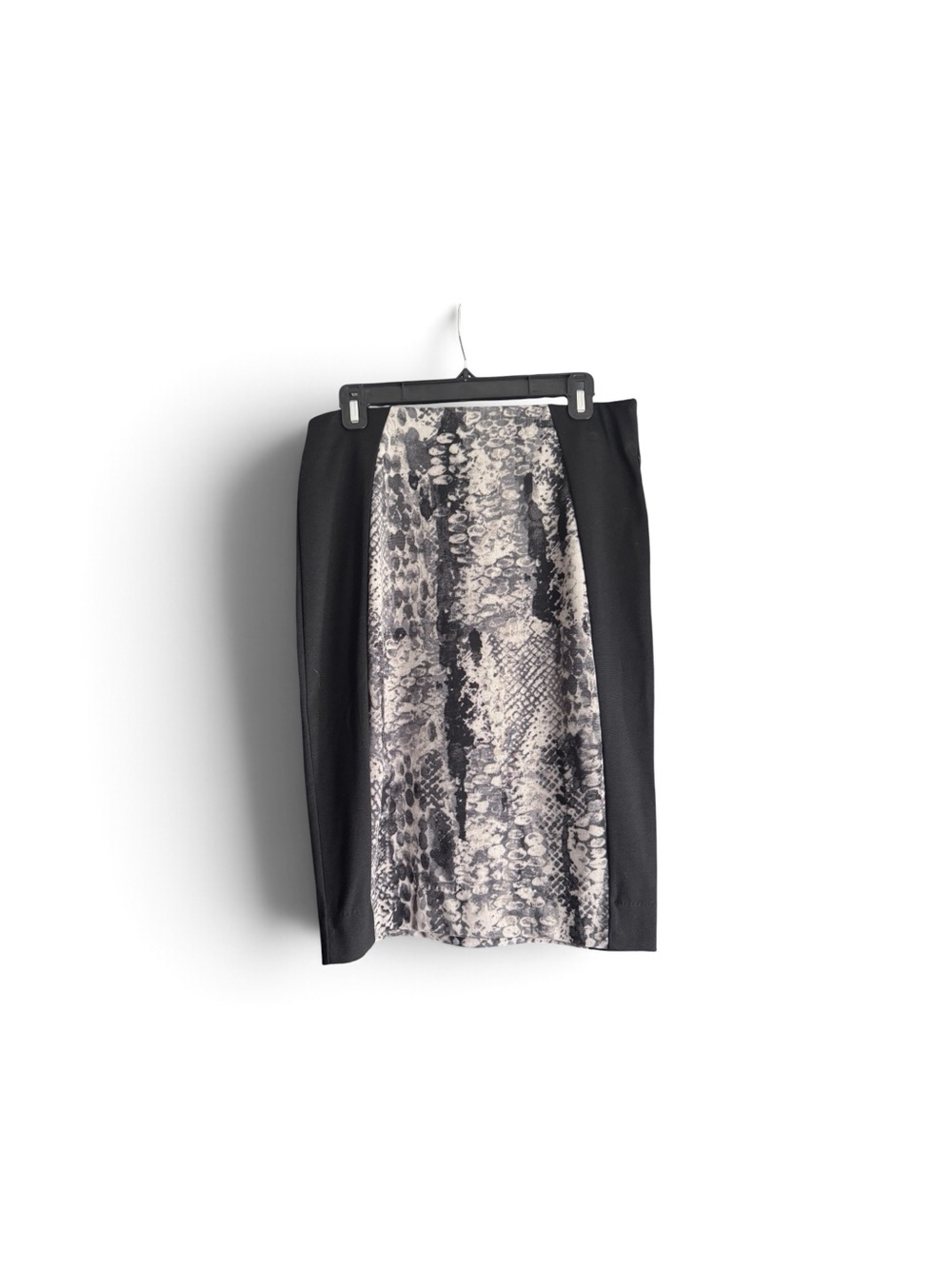 Mossimo Supply Co. Black Pencil Skirt with Neutral Snake-Print Panel